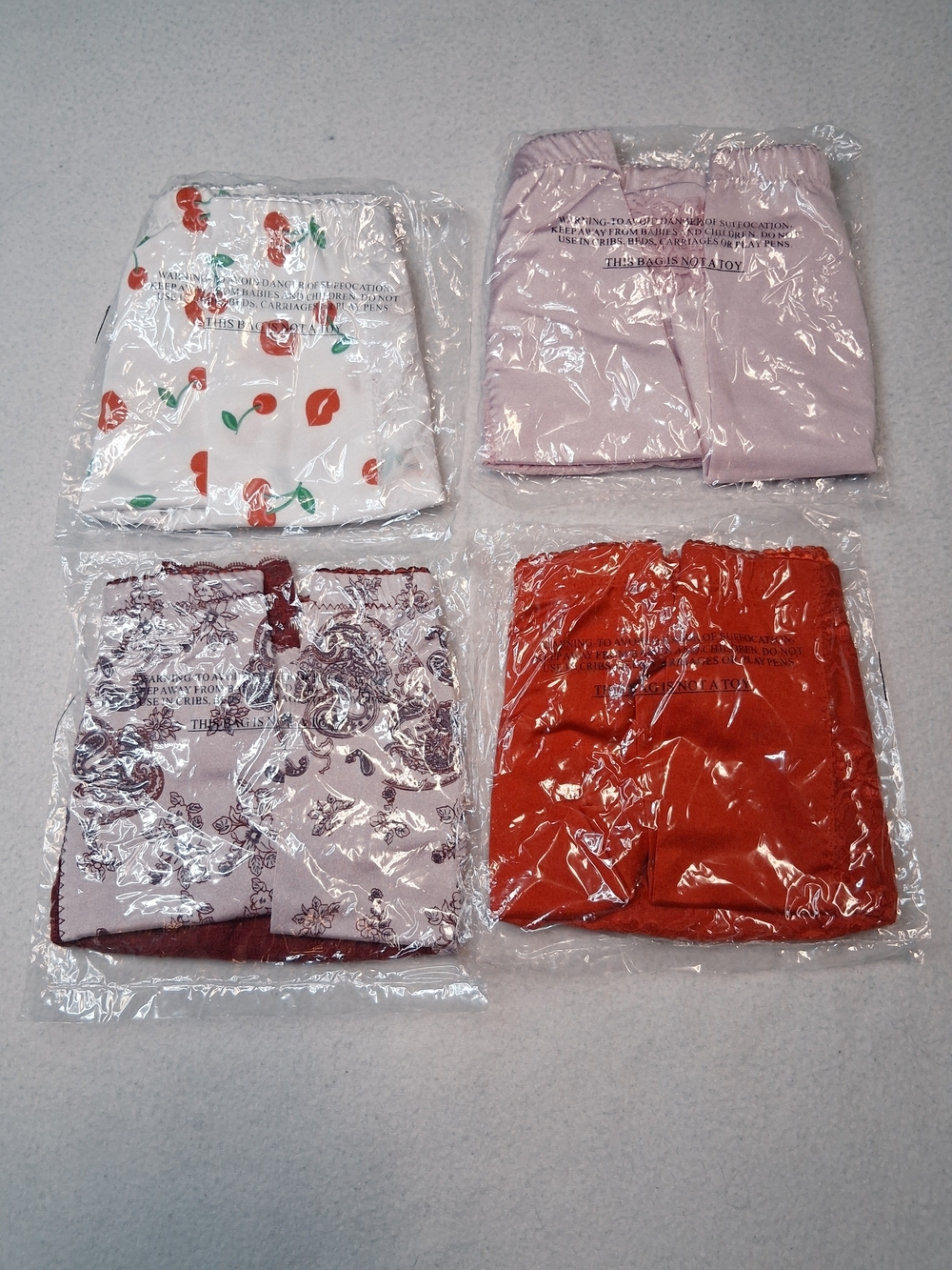 Vintage 4-Pack Ruffled Satin Bloomers